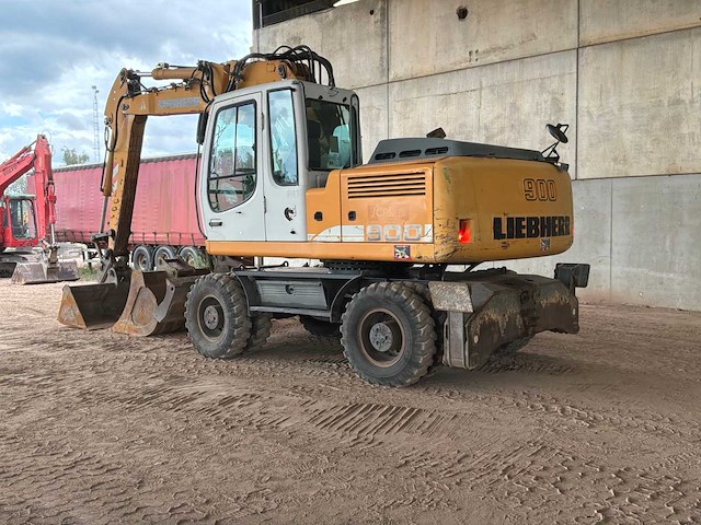 2008 liebherr 900 banden graafmachine - afbeelding 15 van  21