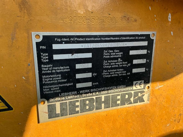 2008 liebherr l524 bulldozer - afbeelding 5 van  22