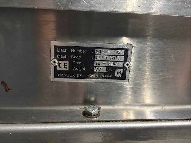 2008 manter vp16000 weeg- en sorteerinstallatie - afbeelding 13 van  19