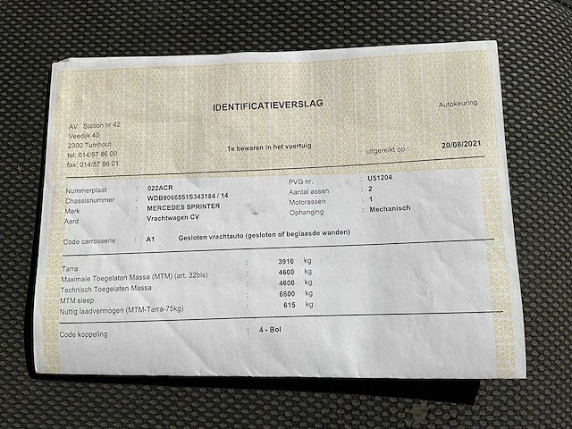 2008 mercedes-benz 515 cdi/4.6 vrachtwagen - afbeelding 28 van  33