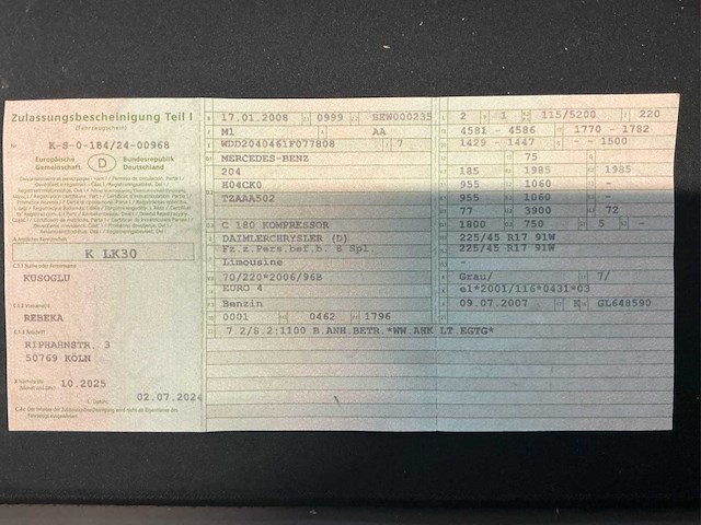 2008 mercedes c180 kompressor personenauto - afbeelding 13 van  13