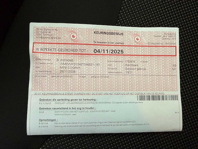 2008 mini cooper mf31 aa personenauto - afbeelding 10 van  21