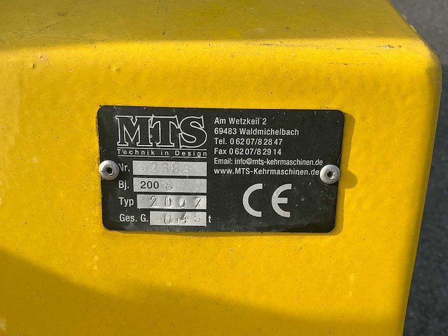 2008 mts 2007 borstelmachine - afbeelding 10 van  11