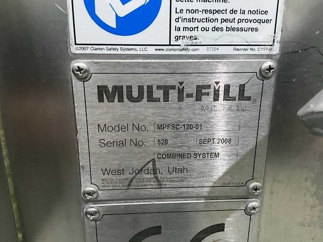 2008 multifill mpfsc-120-01 multi vulmachine - afbeelding 10 van  18