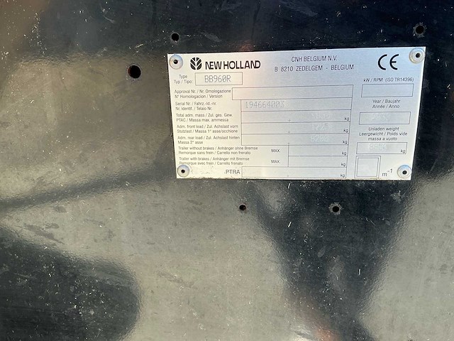 2008 new holland bb960r balenpers - afbeelding 4 van  8