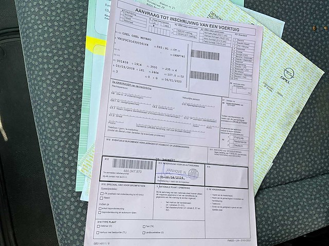 2008 opel movano lichte vrachtwagen - afbeelding 16 van  28