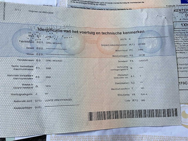 2008 opel movano lichte vrachtwagen - afbeelding 20 van  28