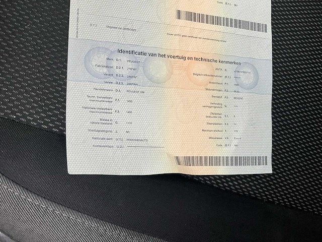 2008 peugeot 206 personenauto - afbeelding 10 van  19