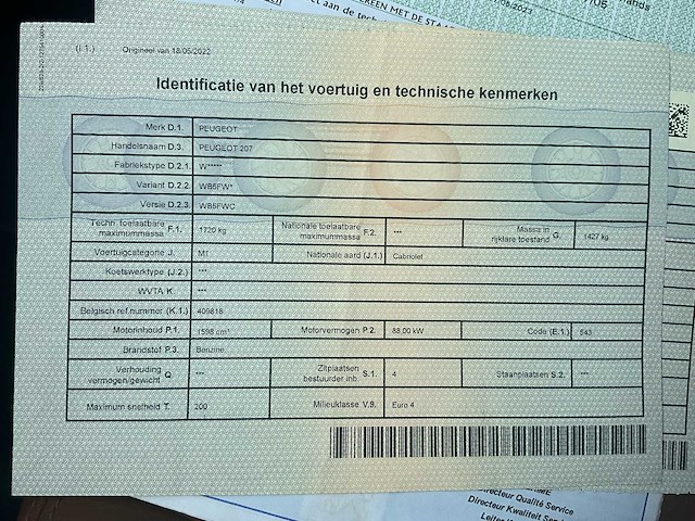 2008 peugeot 207 cabrio - benzine - afbeelding 55 van  62