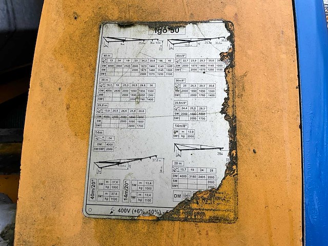 2008 potain igo 50 torenkraan - afbeelding 10 van  32