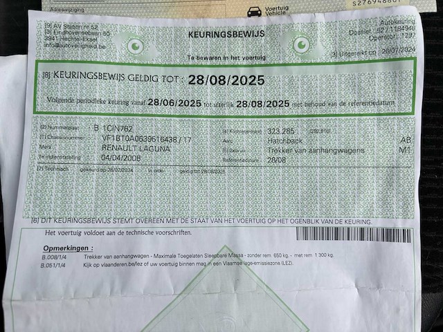 2008 renault laguna personenauto - afbeelding 30 van  37