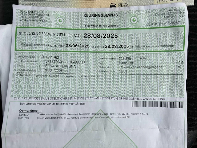2008 renault laguna personenauto - afbeelding 30 van  37