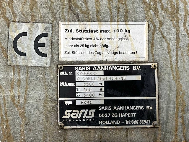2008 saris pk40 3 zijdige achterwaartse elektrische kipper - afbeelding 14 van  27