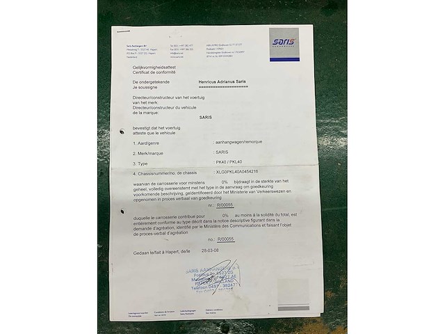 2008 saris pk40 3 zijdige achterwaartse elektrische kipper - afbeelding 17 van  27