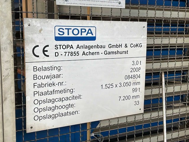 2008 stopa metalen platen magazijn - afbeelding 6 van  6