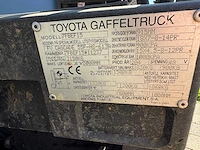 2008 toyota 7fbef15 vorkheftruck - afbeelding 9 van  9