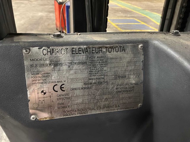 2008 toyota 7fbmf35 vorkheftruck - afbeelding 12 van  14