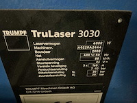 2008 trumpf trulaser 3030 lasersnijmachine - afbeelding 4 van  30