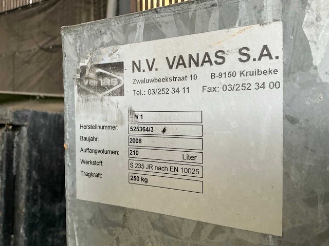 2008 vanas cw1 olie opvangbak (3x) - afbeelding 6 van  6