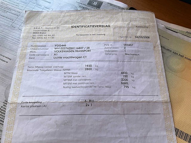 2008 volkswagen transport lichte vrachtwagen - afbeelding 18 van  25