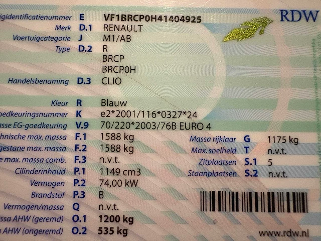 2009 - renault - clio - 1.2 tce business sp. - car - afbeelding 9 van  19