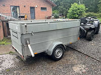 2009 anssems flatbed trailer met hoge zijkanten transporttrailer - afbeelding 1 van  8