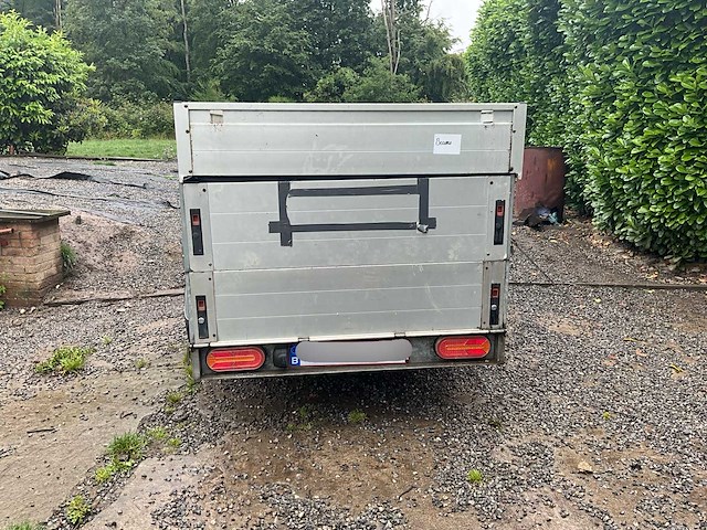 2009 anssems flatbed trailer met hoge zijkanten transporttrailer - afbeelding 2 van  8