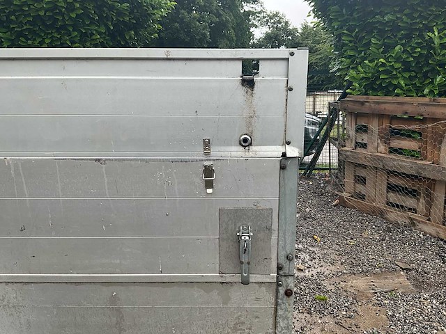 2009 anssems flatbed trailer met hoge zijkanten transporttrailer - afbeelding 4 van  8
