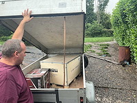2009 anssems flatbed trailer met hoge zijkanten transporttrailer - afbeelding 7 van  8