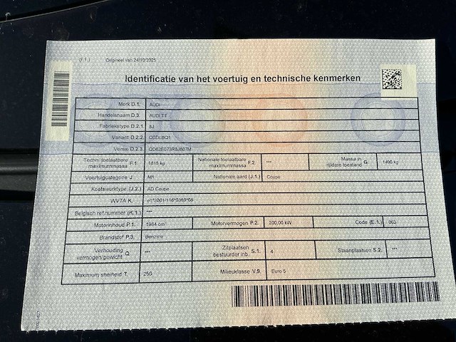 2009 audi tt 8j coupé - afbeelding 32 van  40