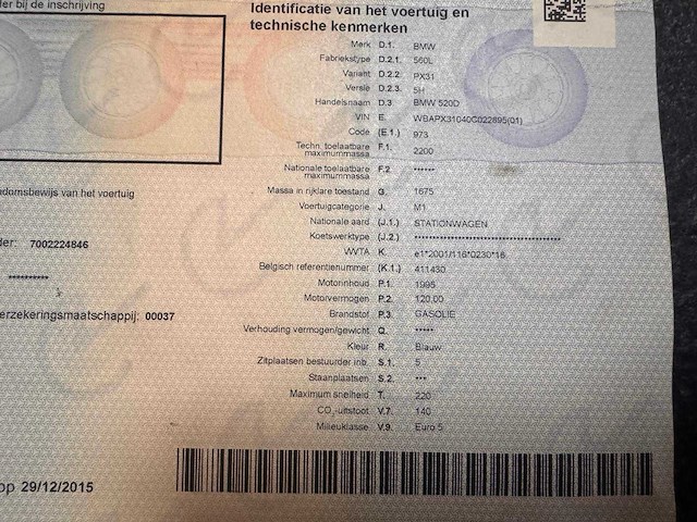 2009 bmw 520d - afbeelding 29 van  34