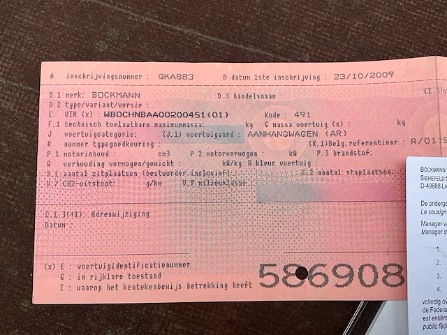 2009 böckmann ch-a aanhangwagen - afbeelding 21 van  23