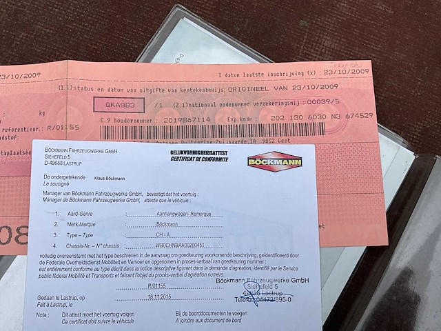 2009 böckmann ch-a aanhangwagen - afbeelding 16 van  23