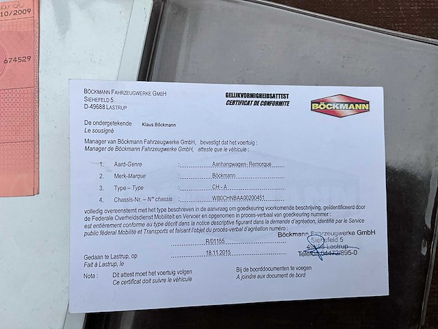 2009 böckmann ch-a aanhangwagen - afbeelding 13 van  23
