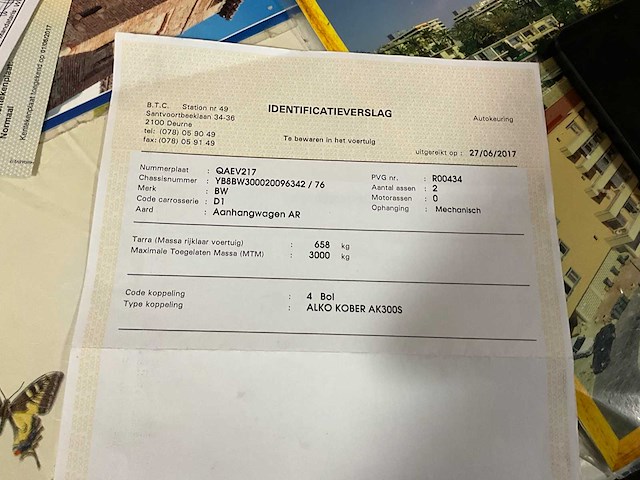 2009 bw 3000 aanhangwagen - afbeelding 19 van  20