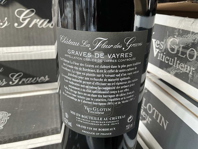 2009 château la fleur des graves graves de vayres rode wijn (30x) - afbeelding 3 van  5