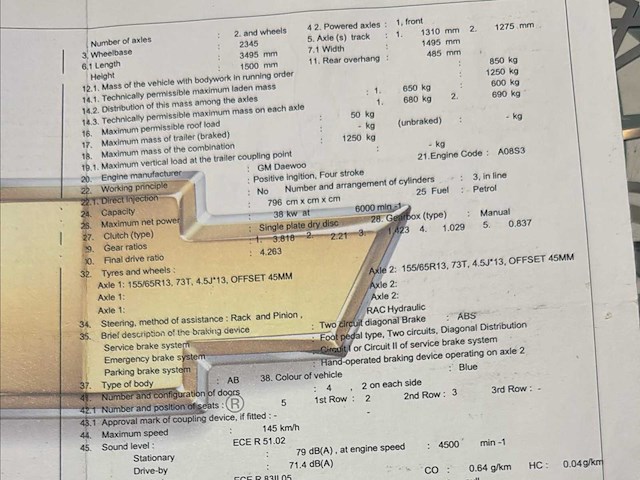 2009 chevrolet matiz personenauto - afbeelding 20 van  30