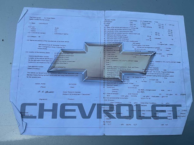 2009 chevrolet matiz personenauto - afbeelding 32 van  40