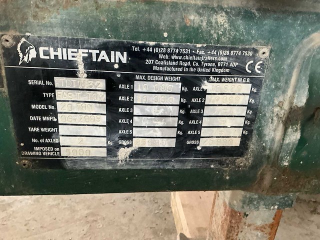 2009 chieftain fast to low overige transportvoertuigen - afbeelding 3 van  16