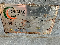 2009 crimac sc245-3 metalen horizontale bandzaagmachine - afbeelding 8 van  11