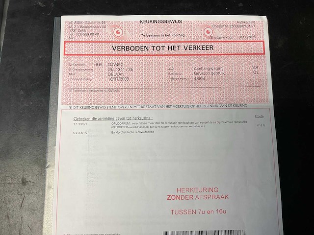 2009 delvan rem3500/3 kipperaanhangwagen - afbeelding 9 van  20