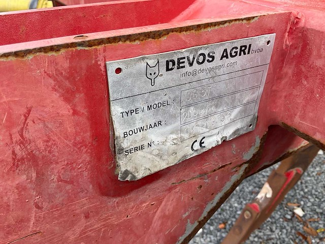2009 devos agri dg 5t 5-tands woeler - afbeelding 7 van  7