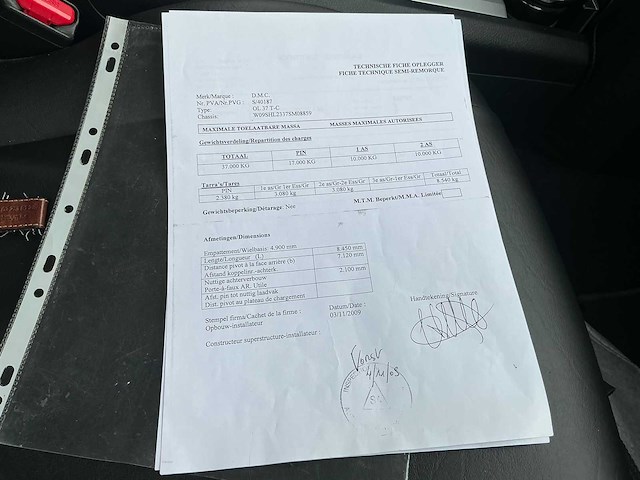 2009 dmc ol 37 t-c oplegger - afbeelding 23 van  23