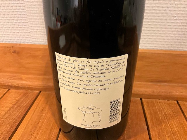 2009 domaine du lalvard cheverny rode wijn - afbeelding 3 van  4