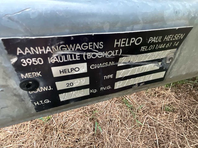 2009 helpo aanhangwagen - afbeelding 8 van  12