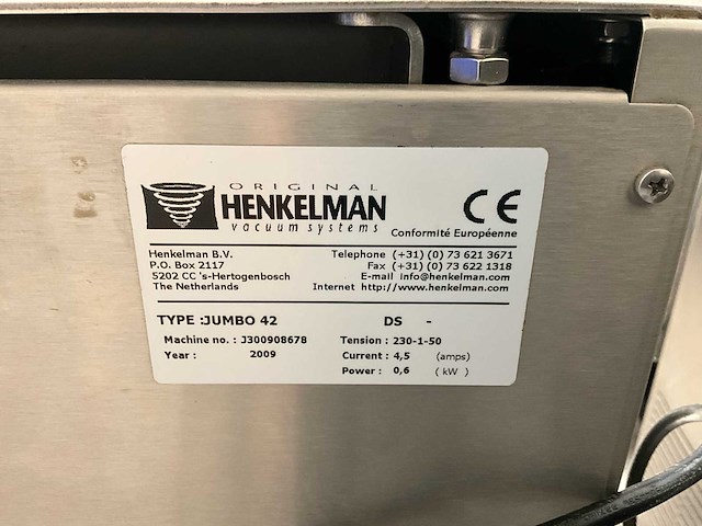 2009 henkelman jumbo 42 vacuümmachine + voorraad vacuümzakken - afbeelding 5 van  10
