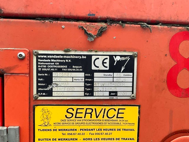 2009 himoinsa hyw45 stroomgenerator - afbeelding 3 van  14