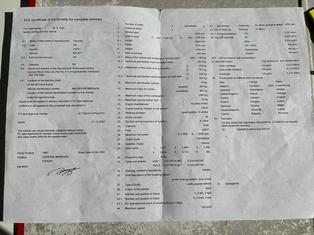 2009 hyundai i20 personenauto - afbeelding 13 van  20