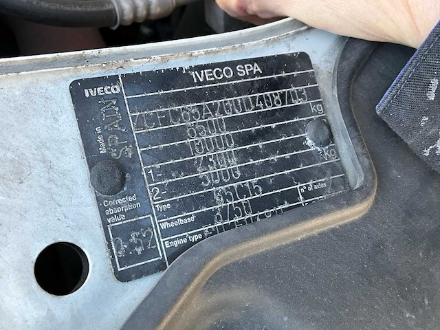 2009 iveco daily vrachtwagen hydraulische laadklep - tachograaf - 3 pers - afbeelding 38 van  54