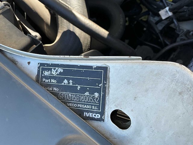 2009 iveco daily vrachtwagen hydraulische laadklep - tachograaf - 3 pers - afbeelding 54 van  57